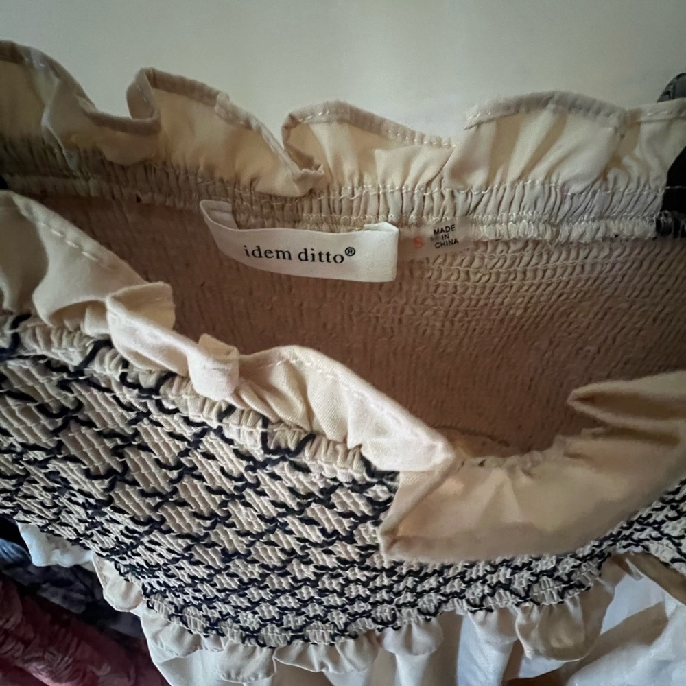 Beige Sleeveless Tiered Colorblock Maternity Maxi dress - Picture 5 of 5